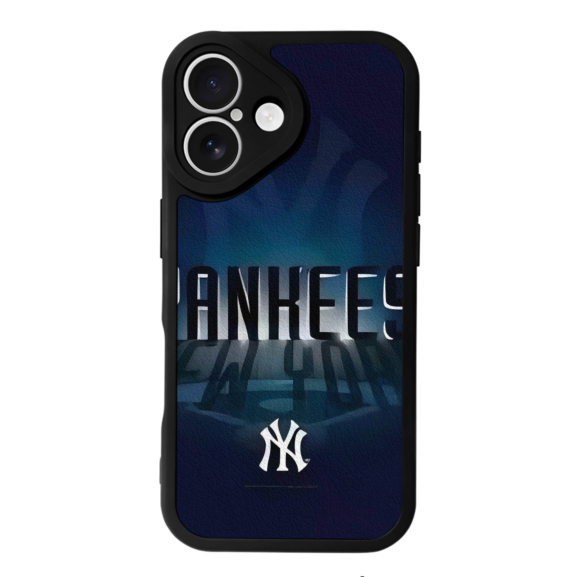 New York Yankees 160 IPhone 16 Silicone Leather Case – UV Print, Lambskin Texture – Perfect Fit, Wireless Charging Compatible, Scratch Resistant, Precise Cutouts – Stylish Protection For IPhone 16